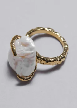 Best Sale & Other Stories Bague à Perle D’eau Douce Style Baroque Perles/Doré