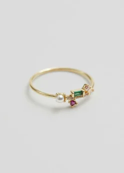 Discount & Other Stories Bague Délicate Avec Ornements Doré