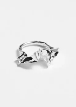 Best & Other Stories Bague En Argent De Forme Organique Argenté