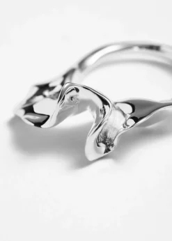 Best & Other Stories Bague En Argent De Forme Organique Argenté