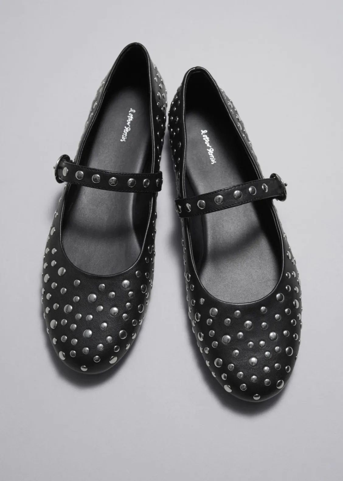 Online & Other Stories Ballerines En Cuir Clouté