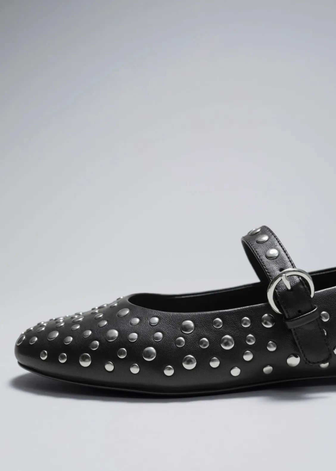 Online & Other Stories Ballerines En Cuir Clouté