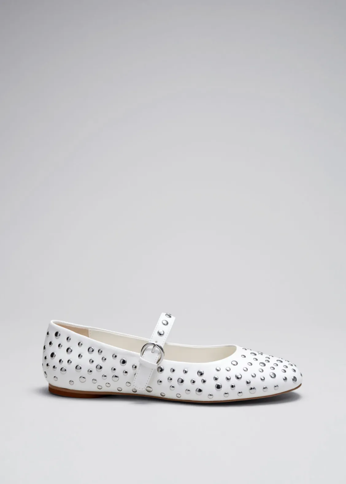 Online & Other Stories Ballerines En Cuir Clouté
