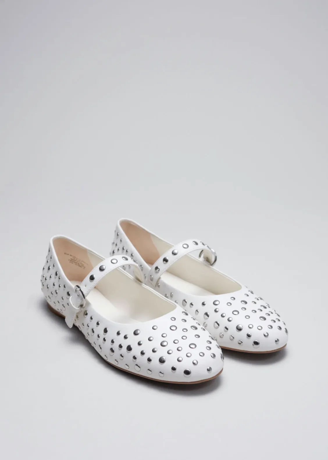 Online & Other Stories Ballerines En Cuir Clouté