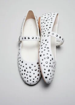Online & Other Stories Ballerines En Cuir Clouté