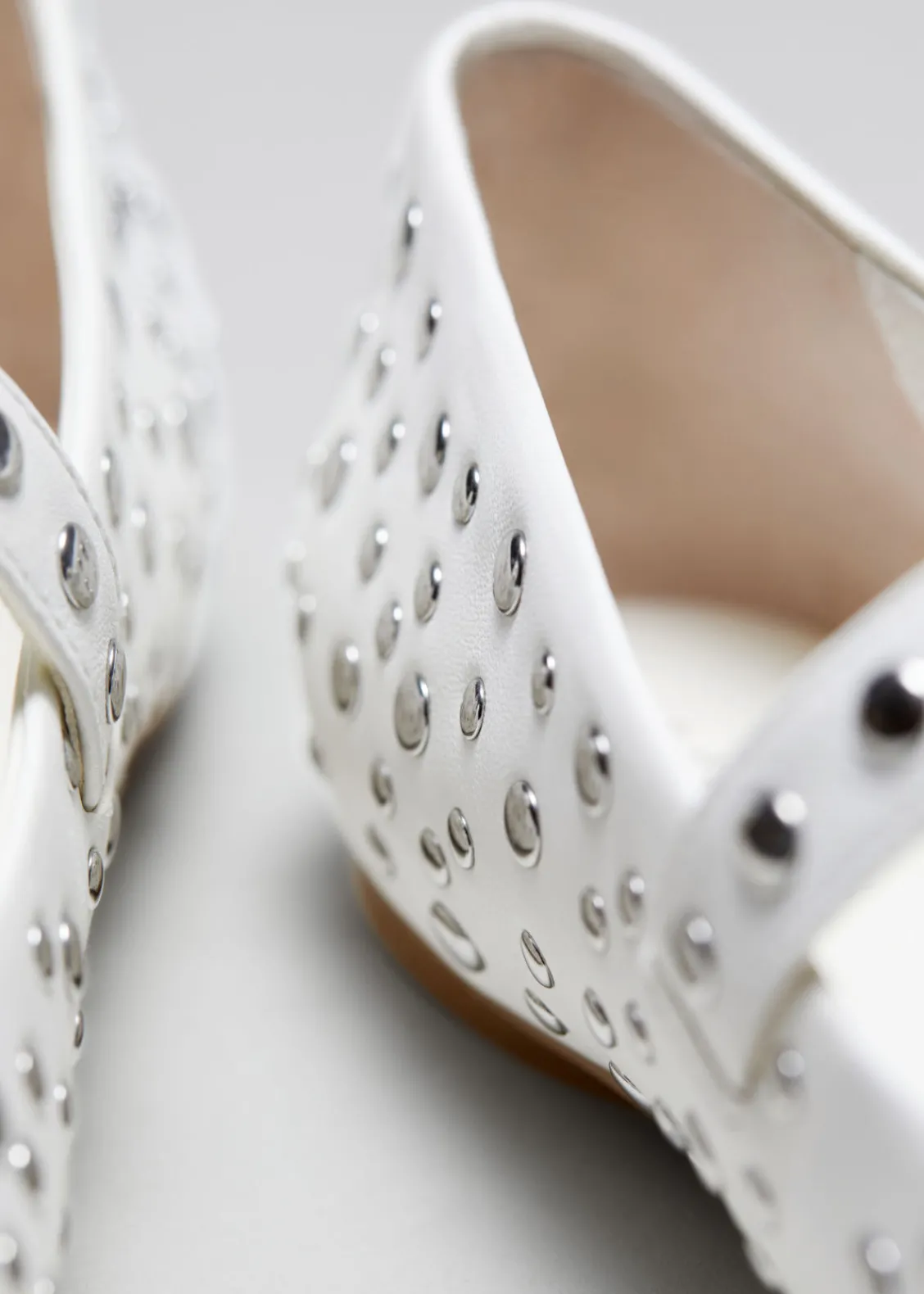 Online & Other Stories Ballerines En Cuir Clouté