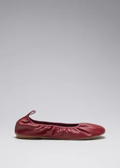 Flash Sale & Other Stories Ballerines En Cuir Froncé