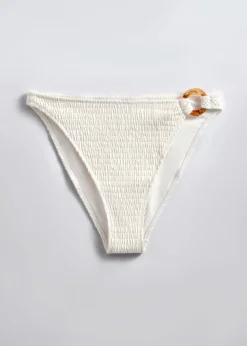 Best & Other Stories Bas De Bikini à Smocks Couleur crème