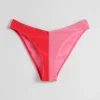 Discount & Other Stories Bas De Bikini Bicolore Rose/Rouge