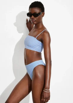 Best & Other Stories Bas De Bikini échancré Carreaux bleus/blancs