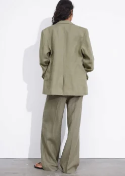 Store & Other Stories Blazer Ajusté En Lin