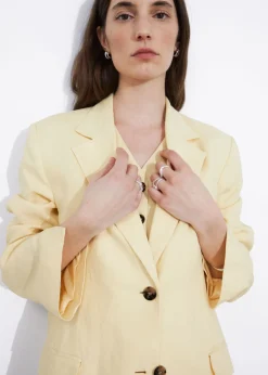 Store & Other Stories Blazer Ajusté En Lin