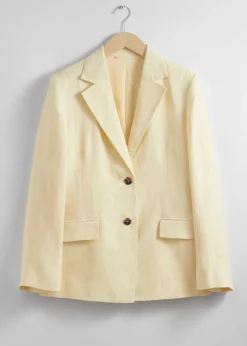 Store & Other Stories Blazer Ajusté En Lin