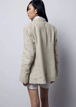Store & Other Stories Blazer Ajusté En Lin
