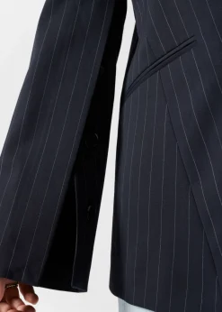 Flash Sale & Other Stories Blazer Asymétrique Habillé Rayures bleu marine