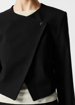 Online & Other Stories Blazer Court Sans Col Noir