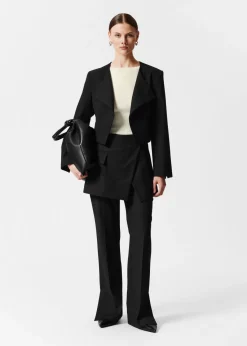 Online & Other Stories Blazer Court Sans Col Noir