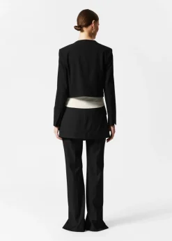 Online & Other Stories Blazer Court Sans Col Noir