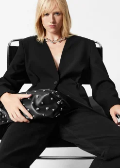 Online & Other Stories Blazer Sans Col Noir