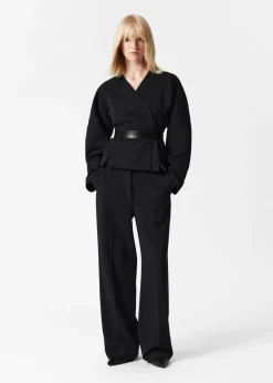 Sale & Other Stories Blazer Sans Col Noir