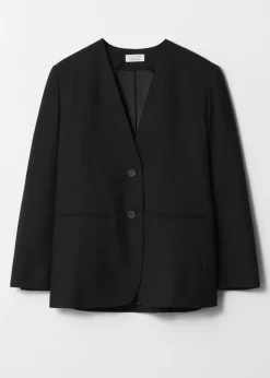 Online & Other Stories Blazer Sans Col Noir