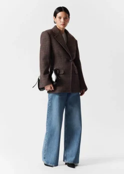 Hot & Other Stories Blazer Structuré En Tweed Tweed brun