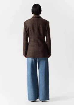 Hot & Other Stories Blazer Structuré En Tweed Tweed brun