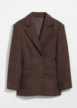 Hot & Other Stories Blazer Structuré En Tweed Tweed brun