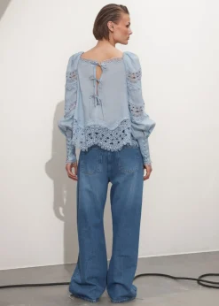 Best & Other Stories Blouse à Bordure En Dentelle