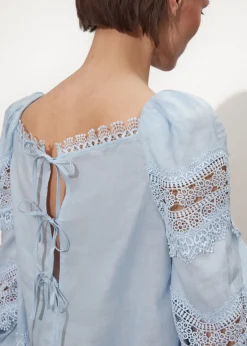 Best & Other Stories Blouse à Bordure En Dentelle