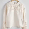 Hot & Other Stories Blouse à Broderie Anglaise Blanc