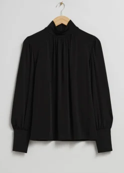 Clearance & Other Stories Blouse à Col Montant