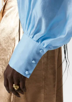 Fashion & Other Stories Blouse à Encolure Volantée Avec Lien à Nouer
