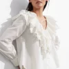 Discount & Other Stories Blouse à Volants Superposés