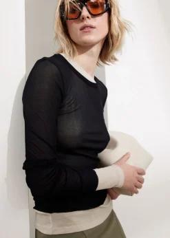 Best & Other Stories Blouse Ajustée En Soie Couleur Mûre