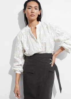 Best & Other Stories Blouse Ample à Fleurs En Appliqué