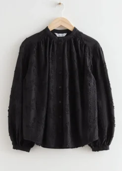 Best & Other Stories Blouse Ample à Fleurs En Appliqué