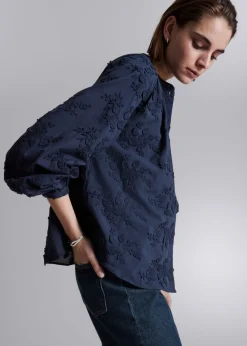 Best & Other Stories Blouse Ample à Fleurs En Appliqué