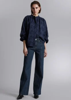 Best & Other Stories Blouse Ample à Fleurs En Appliqué