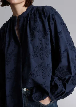 Best & Other Stories Blouse Ample à Fleurs En Appliqué
