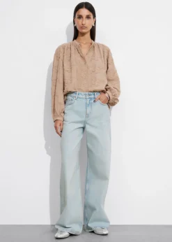 Best & Other Stories Blouse Ample à Fleurs En Appliqué