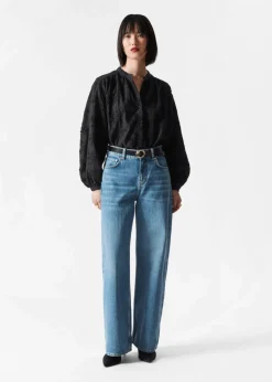 Best & Other Stories Blouse Ample à Fleurs En Appliqué