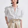 Online & Other Stories Blouse Brodée à Manches Ballon