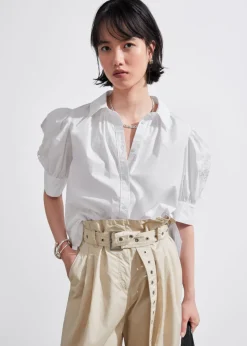 Online & Other Stories Blouse Brodée à Manches Ballon