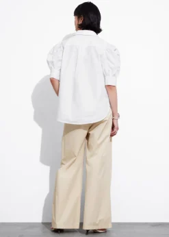Online & Other Stories Blouse Brodée à Manches Ballon