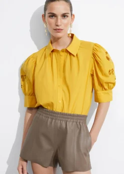 Online & Other Stories Blouse Brodée à Manches Ballon