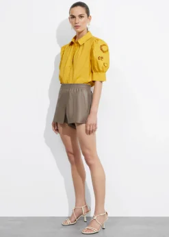 Online & Other Stories Blouse Brodée à Manches Ballon