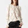 Cheap & Other Stories Blouse Brodée à Poignets Volantés