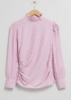 Flash Sale & Other Stories Blouse Drapée Motifs fleuris roses