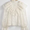 New & Other Stories Blouse En Dentelle à Volants